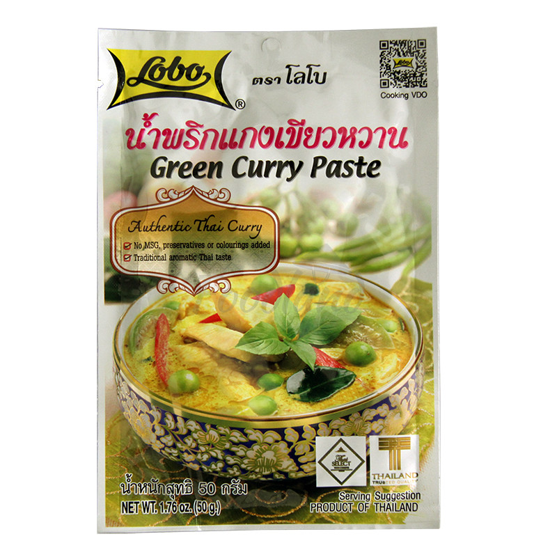 LOBO Green Curry Paste 50g- | 泰国 LOBO 绿咖喱 50g-