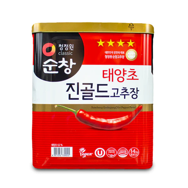 Korean Gochujang Hot Red Pepper Paste 14kg | 韩国辣椒酱(苦椒酱) 14kg