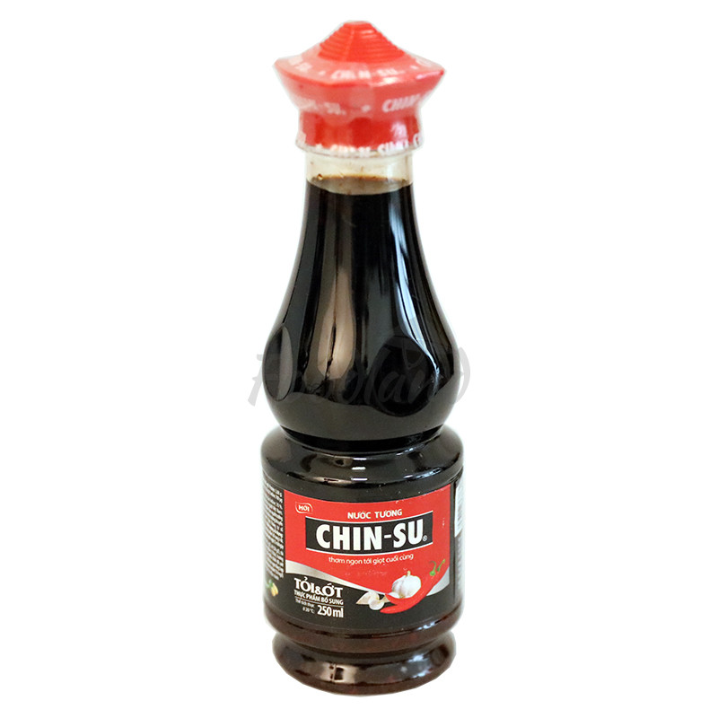 ASEA CHIN SU Soy Sauce Chili/Garlic 250ml | CHIN SU 蒜味酱油 辣 250ml