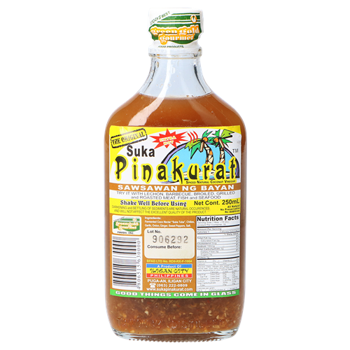  PINAKURAT Vinegar Suka Waykurat Yellow 250ml | PINAKURAT  椰子醋 黄 250ml