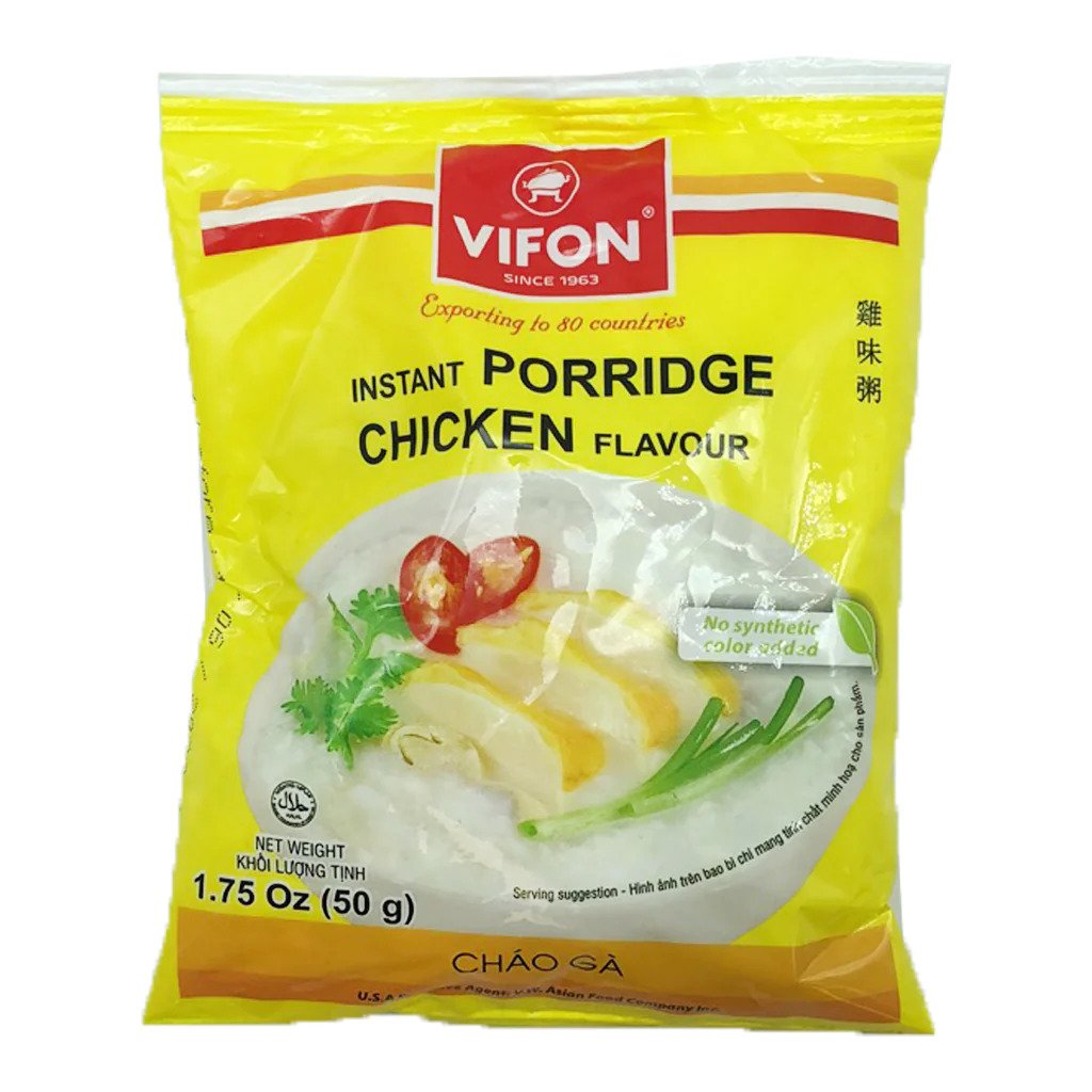 VIFON Inst Rice Porridge Chicken Flavour 50g | VIFON 鸡肉味速食粥 50g