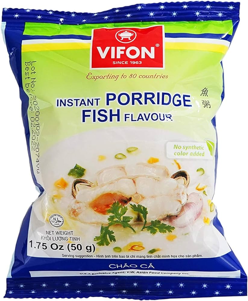 VIFON Inst Rice Porridge Beef Flavour 50g | VIFON 牛肉味速食粥 50g