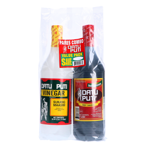 Datu Puti Value Pack Soy Sauce + Vinegar 1L | Datu Puti 经济装 酱油 1L + 白醋 1L