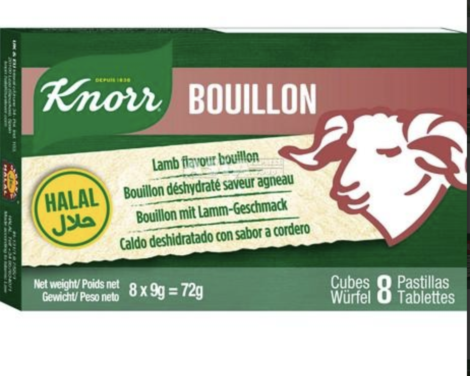 KNORR Bouillon Tablets Lamb Halal 72g | 家乐牌 羊肉浓汤宝 72g