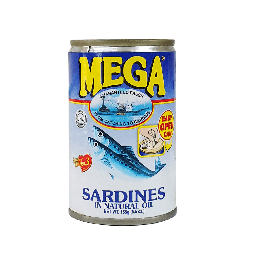 ASEA MEGA Sardines In Natural Oil 155g | 沙丁鱼罐头 油 155g