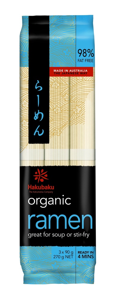  HAKUBAKU Ramen Noodle Organic 270g | Hakubaku 有机拉面270g