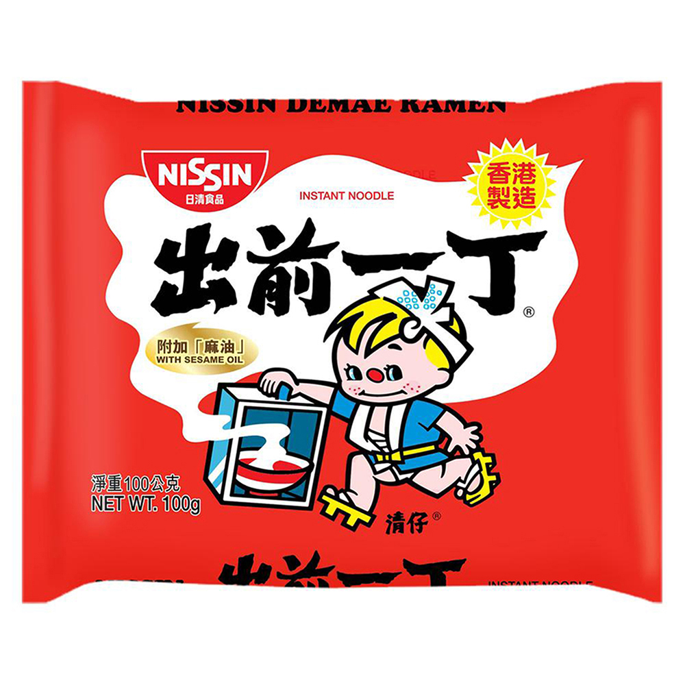 HK Nissin Demae Ramen with Sesame Oil 100g | 出前一丁 包装面 麻油味 100g