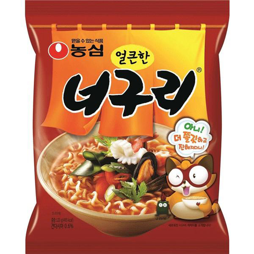 NongShim Instant Noodles Seafood & Hot (Neoguri) 120g | 农心 辣海鲜面 120g