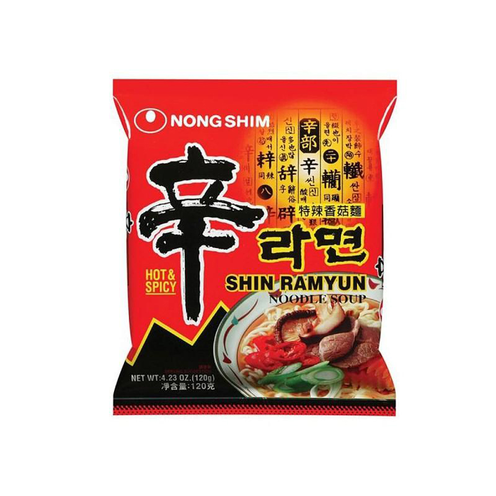 8702 NongShim Instant Spicy Noodles 120g | 农心 辛拉面 120g