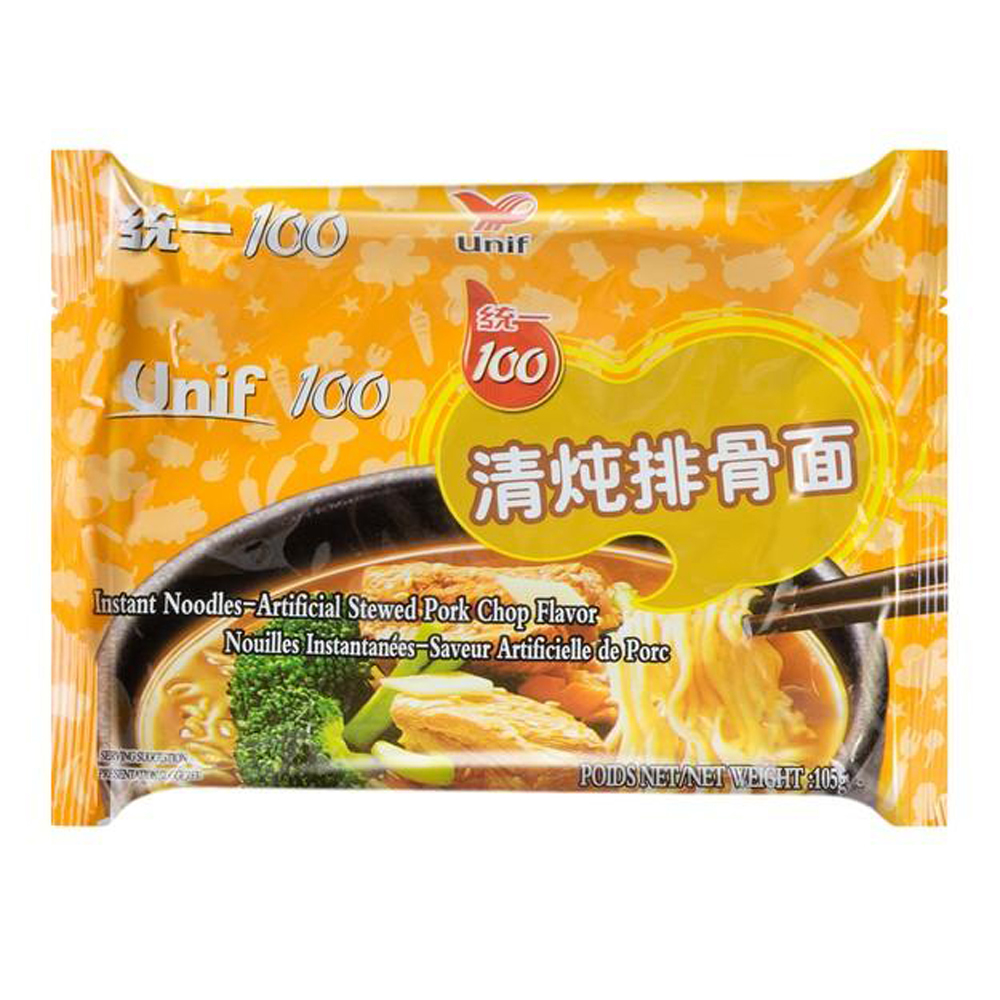 Unif pork chop instant noodles 105g  | 统一 清炖排骨面 105g