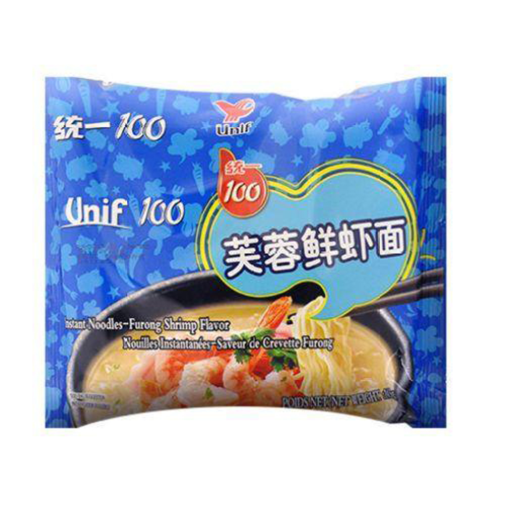 Unif shrimp instant noodles 103g | 统一 芙蓉鲜虾面 103g