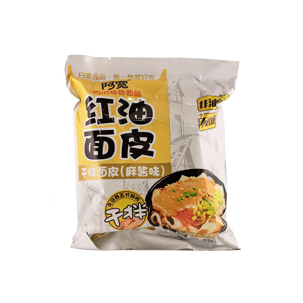 AK Noodles Sesame 120g | 阿宽 红油面皮 麻酱味 120g