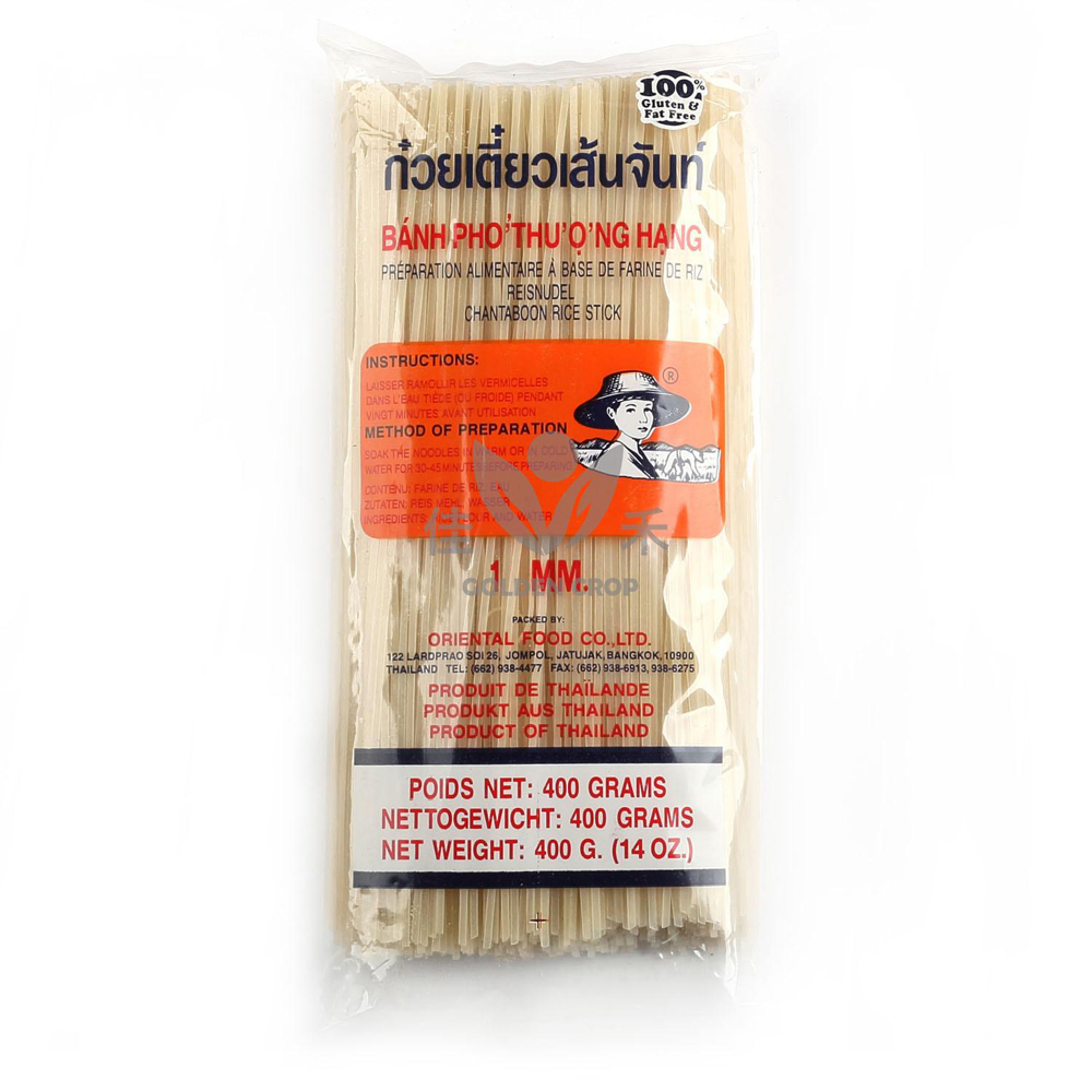 Farmer Rice Sticks (Straight) 1mm 400g | Farmer 河粉 (1mm) 400g