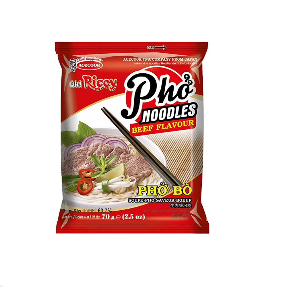 Instant Rice Noodle Beef 70g | OR 米粉 牛肉味 70g