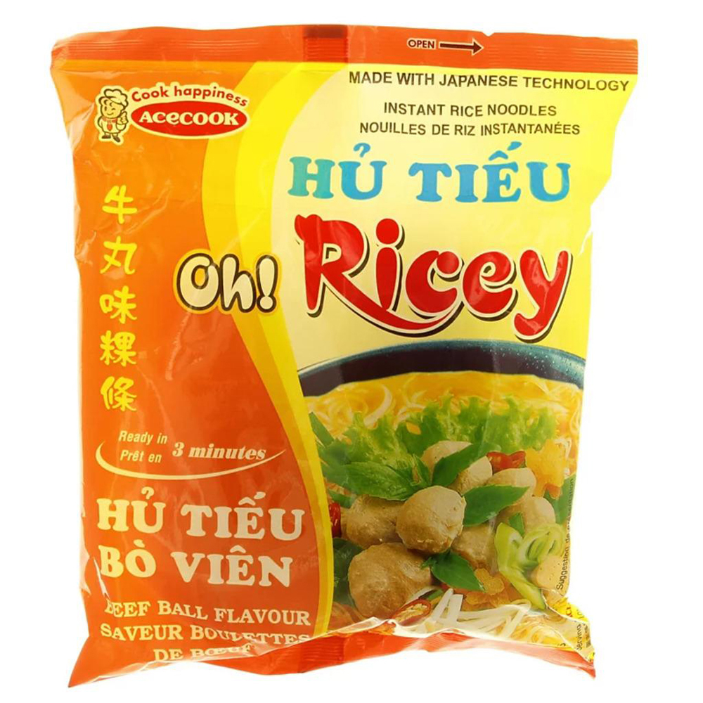 Instant Rice Noodle Beef Ball 70g | OR 米粉 牛肉丸味 70g