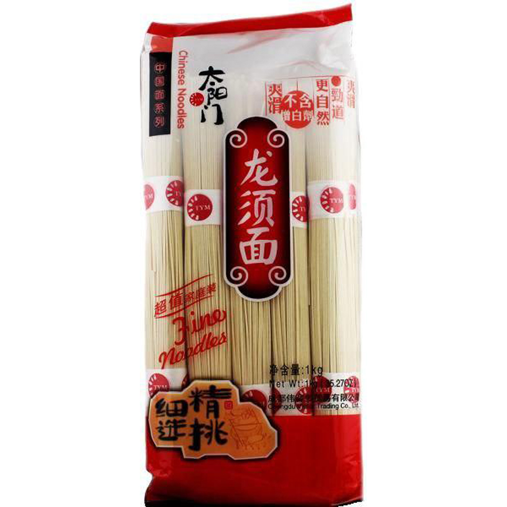 TYM Hanging Noodle Sichuan Fine 1kg | 太阳门 龙须面 1kg