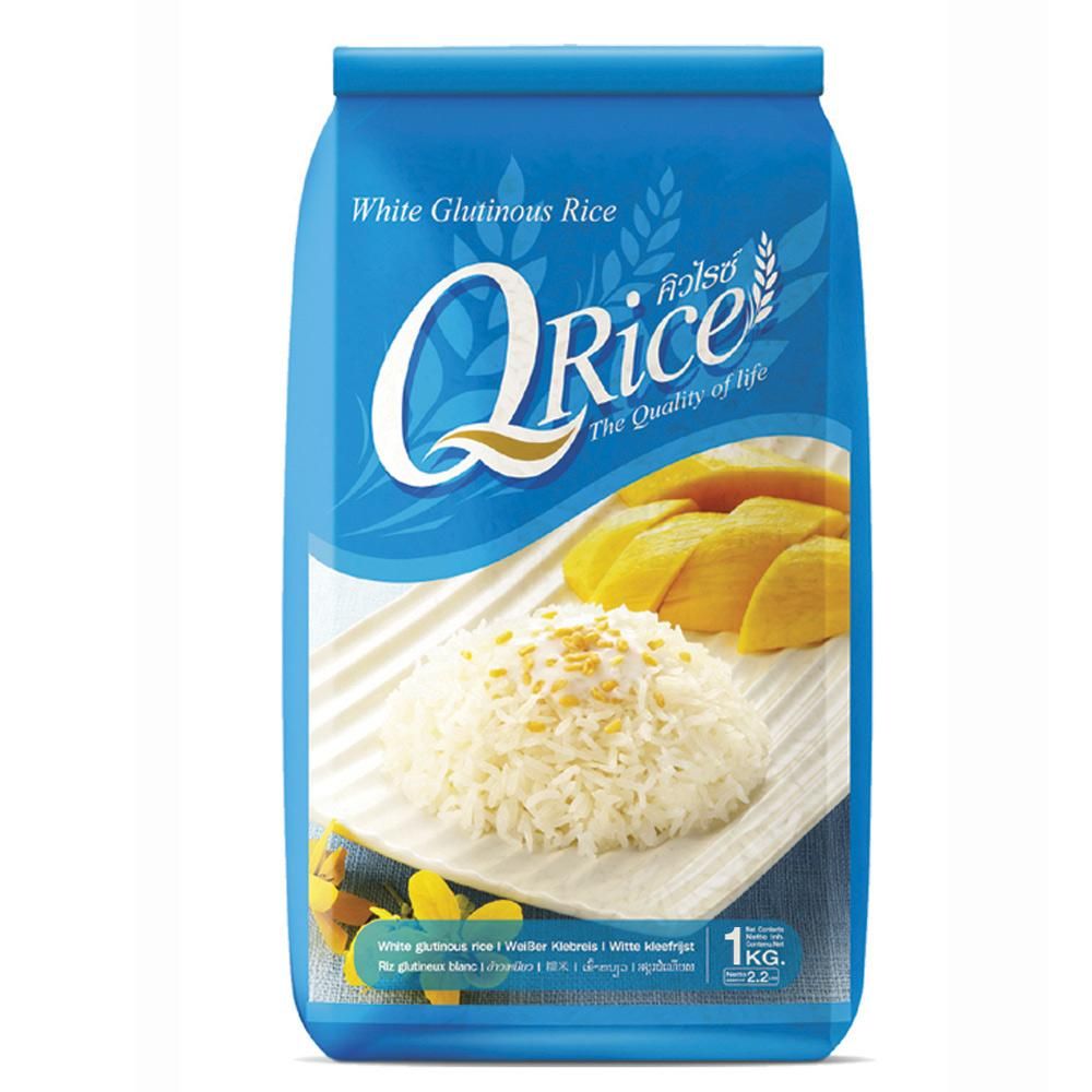 Q Rice White Glutinous Rice 1kg | Q rice 泰国白糯米 1kg