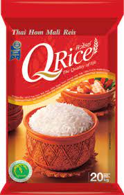 Q RICE Thai Hom Mali Jasmine Red 20kg | Q RICE 泰国特等 茉莉花香整米 红袋  20kg