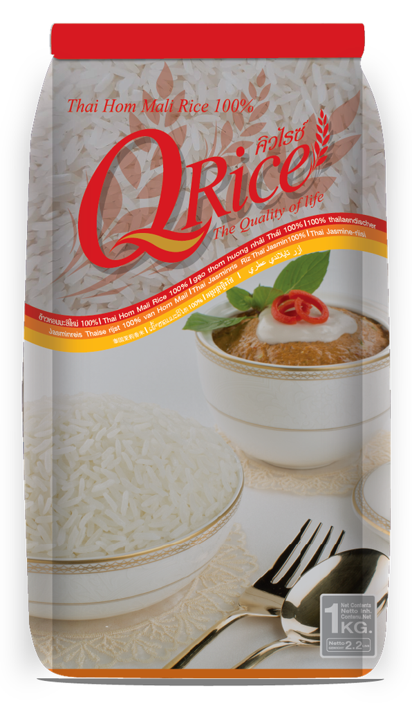 Q RICE Thai Hom Mali Jasmine Rice 1Kg | Q RICE 茉莉整米 1kg