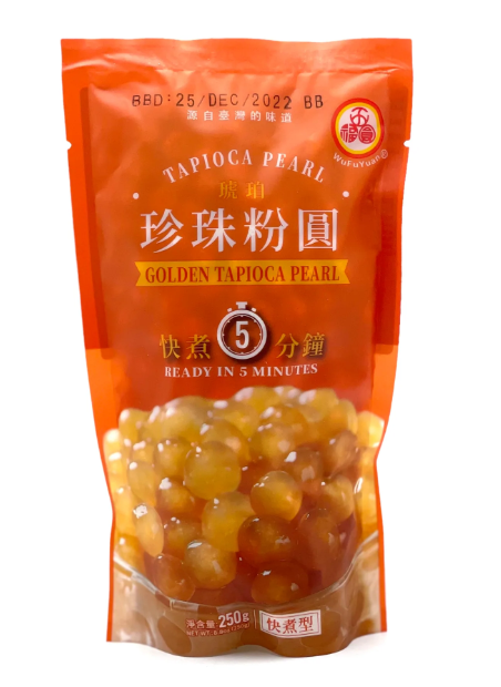 WFY 5min Golden Tapioca Pearl 250g | 琥珀珍珠粉圆 250g