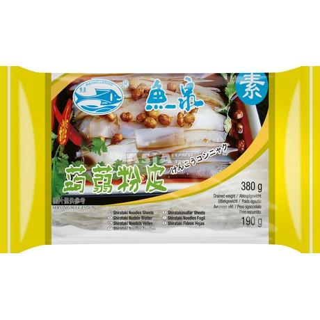 Fish Well Shirataki Noodles Sheet 380g | 鱼泉 白泷(蒟蒻)粉皮 380g