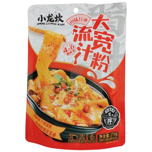 XLK Sichuan-flavored Red Oil Noodle Wide 270g | 小龙坎 川味红油流汁大宽粉 270g