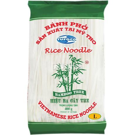 ASEA BAMBOO TREE Banh Pho Rice Noodle L 5mm 400g | 竹树牌 越南米粉 L 5mm 400g