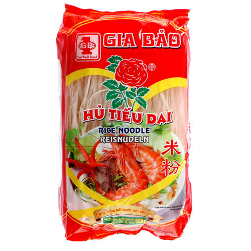 VN Gia Bao Rice Noodle Hu Tieu Dai 400g/500g | GB 越南米粉 400g/500g