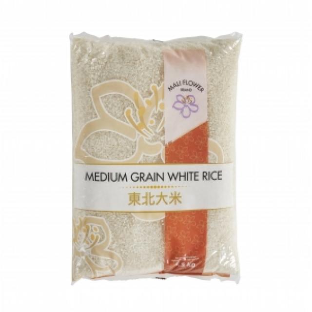 Mali Flower Medium Grain White Rice 4,5kg | 美丽花 东北大米 4,5kg