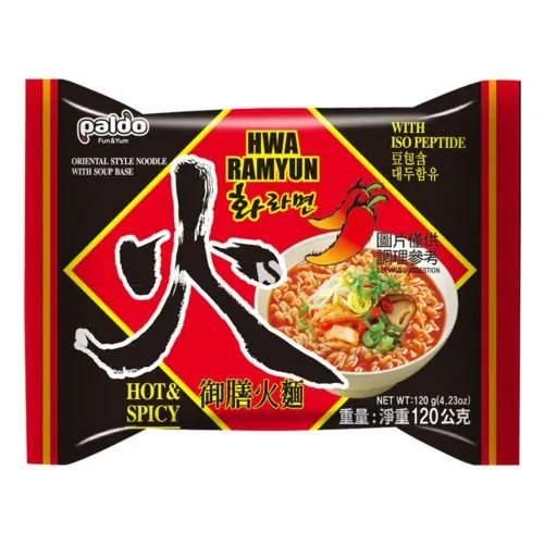 PALDO Inst. noodles Hwa Ramyun 120g | 八道 御膳火面 120g