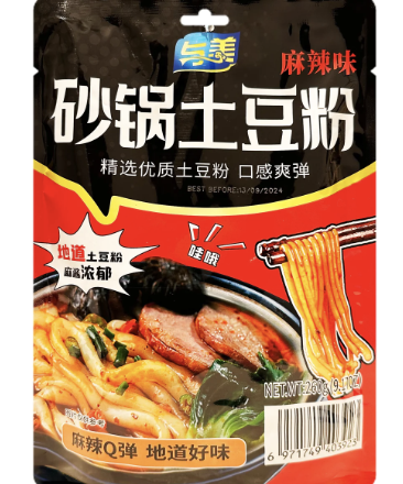 Yumei Casserole Potato Noodle Spicy Flav. 260g | 与美 砂锅土豆粉 麻辣味 260g