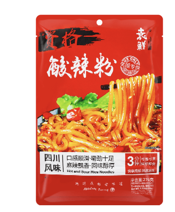 YUANXIAN Instant Hot & Sour Sichuan Style Vermicelli 276g | 袁鲜 资格酸辣粉 276g