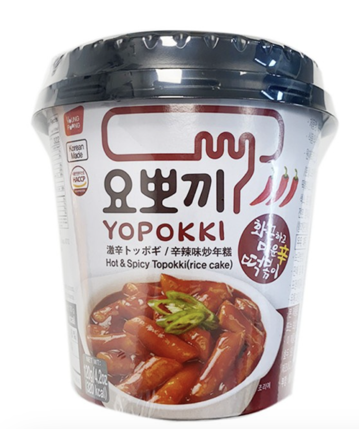  Yopokki Rice Cake Cup Hot Spicy Flav. 120g | yopokki 辣炒年糕 香辣味 120g