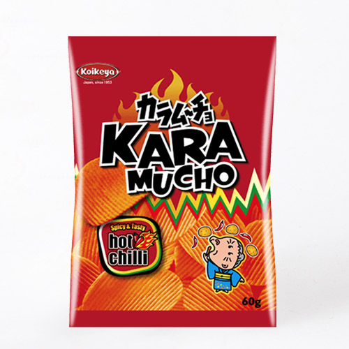 KOIKEYA Potato Chip Karamucho Ridge 60g /PKT | Koikeya 咔辣姆久 辣味薯脊 60g