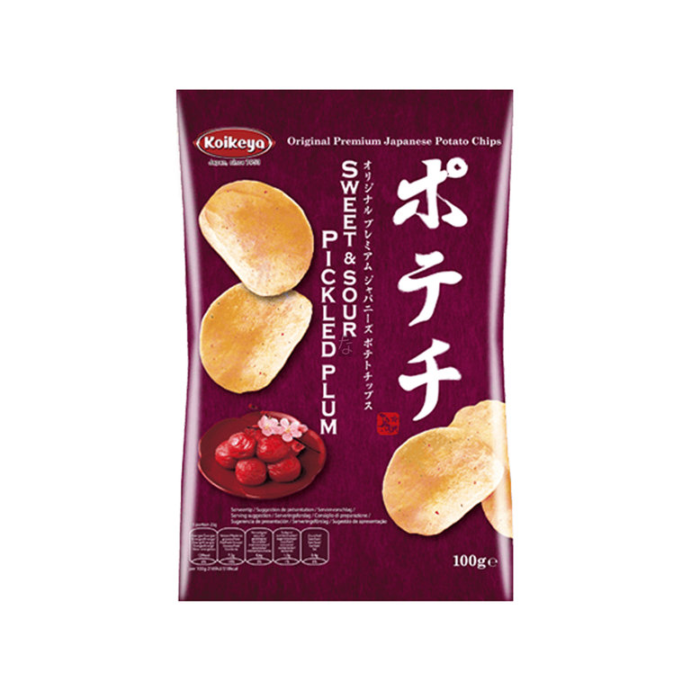 KOIKEYA Potato Chip Pickled Plum 100g/PKT | Koikeya 腌梅味薯片 100g