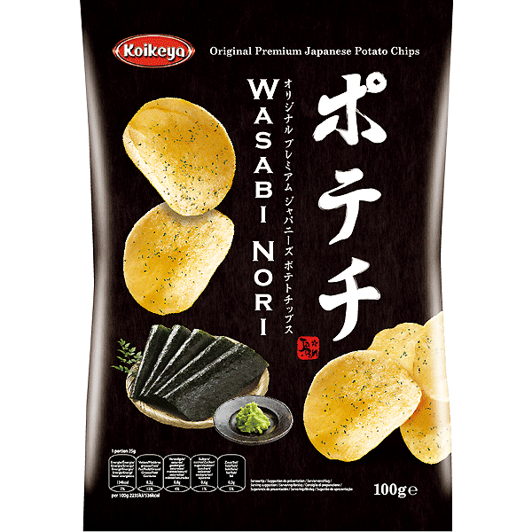 ASEA KOIKEYA  Potato Chip Wasabi Nori 100g/PKT | Koikeya 辣紫菜芥末味薯片 100g