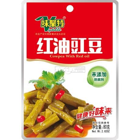 WEIJUTE Cowpea Vegetable Spicy 80g | 味聚特 红油豇豆 80g