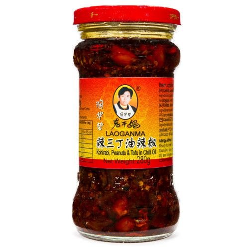  LGM Kohrabi, Peanut and Tofu Chili Oil 280g | 老干妈 辣三丁 280g