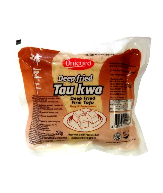 Unicurd T07 Deep Fried Tau Kwa 220g | Unicurd T07 油炸 豆干 220g