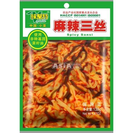 WEIJUTE Pickled Mustard with Seaweed 138g | 味聚特 麻辣三丝 138g