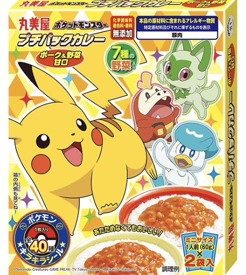 JP MARUMIYA Pokemon Instant Curry Pork & Vegetable Flav. 120g | 丸美屋 宝可梦速食咖喱 猪肉蔬菜味 120g