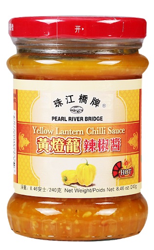 PRB Yellow Lantern Chilli Sauce 240g | 珠江桥 黄灯笼辣椒酱 240g