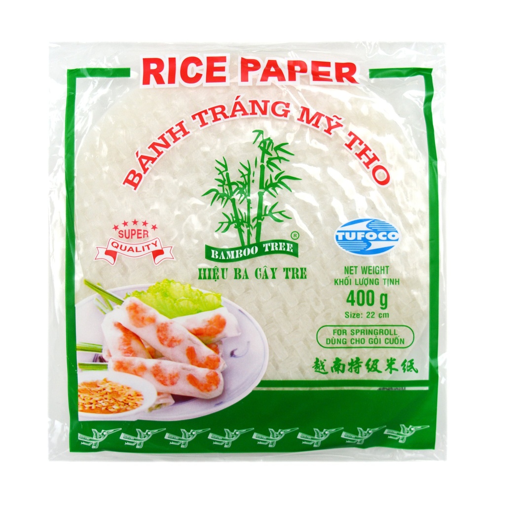 Bamboo Tree Rice Paper Round 22cm 400g | 竹树牌 越南圆形米纸 22cm 400g