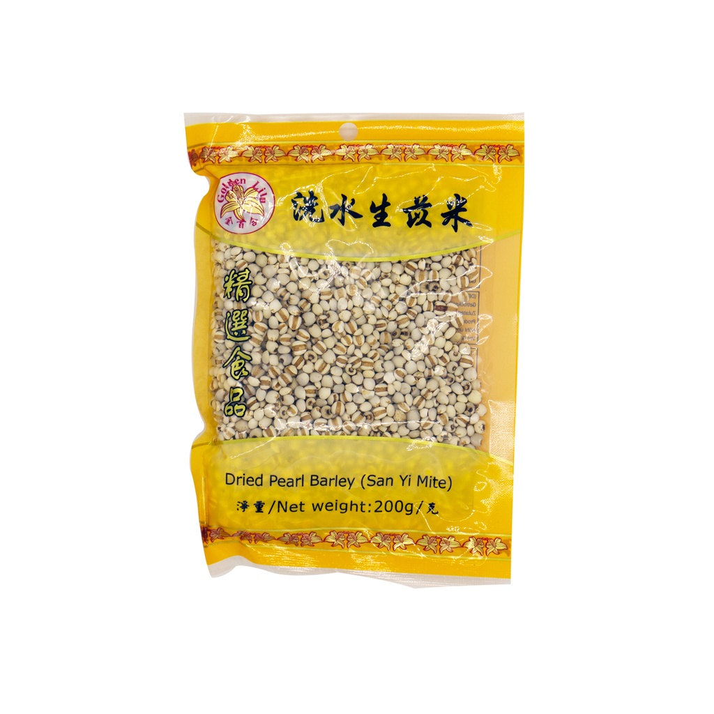 GL Pearl Barley (Sang Yi Mai) 200g | 金百合 洗水生薏米 200g