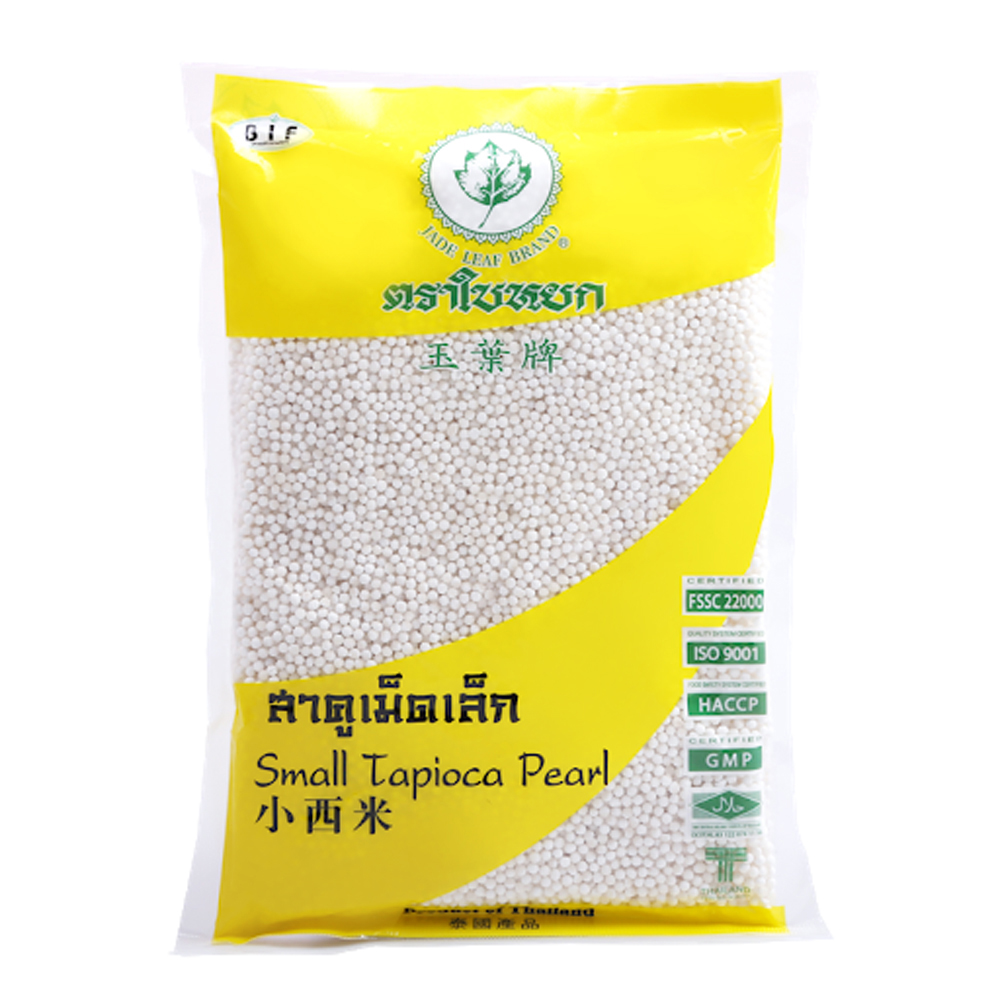 JADE LEAF  White Small Tapioca Pearls 400g | 玉叶牌 西米 小 400g -