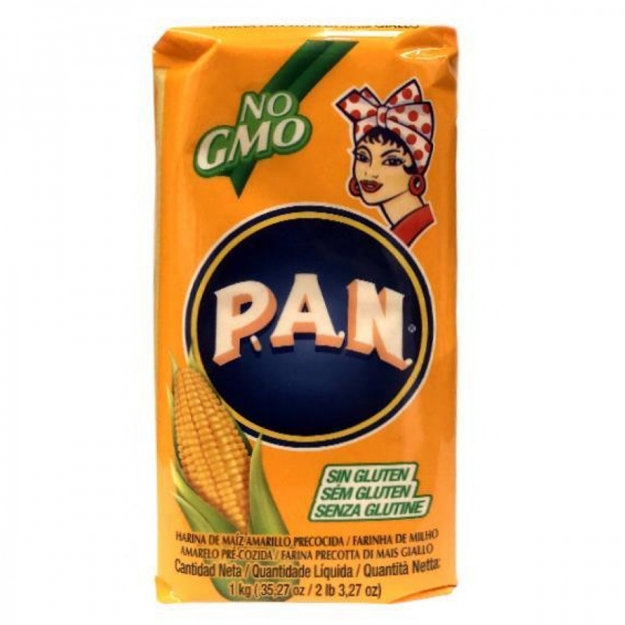 HARINA PAN Orange Package (Corn Flour)1kg | PAN 黄色玉米面 橙袋 1kg