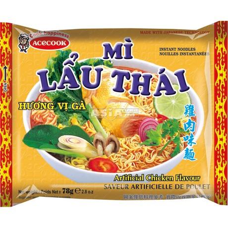 ACECOOK Mi Lau Thai Chicken Flavour 78g | ACECOOK 泰式鸡肉面 78g