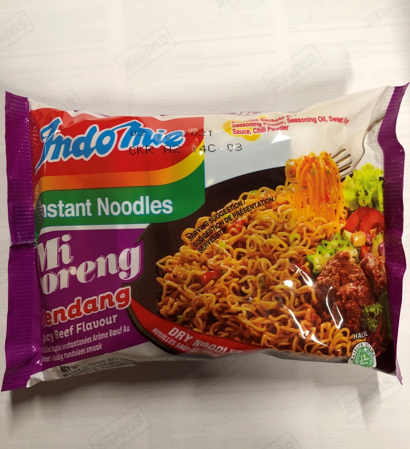 IndoMie Mi Goreng Rendang Spicy Beef 80g | Indomie 仁当炒面 辣牛肉味 80g