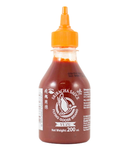 FLYING GOOSE Sriracha YUZU Chilli Sauce 200ml | 飞鹅牌 是拉差 柚子味辣椒酱 200ml