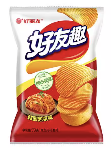 ORION Fried Chips Kimchi Flav. 70g | 好丽友 好友趣 韩国泡菜味 70g